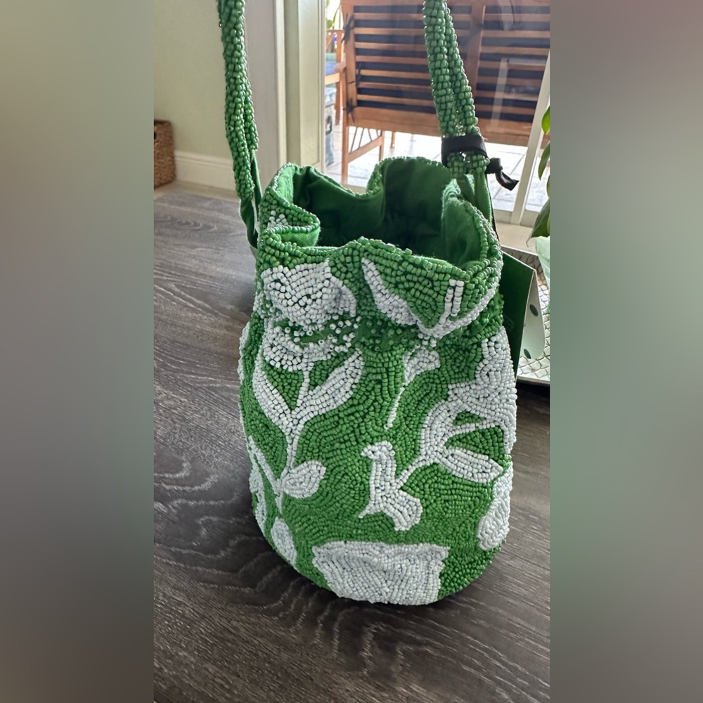 Kate Spade x Target Beaded Bucket Bag Blue/Green - Picture 8 of 8